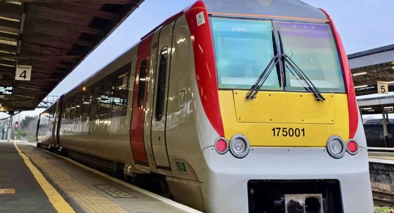 Class 175 diesel multiple unit 175001 at Plymouth.brPhotographer North Devon Line Rail Promotion GroupbrDate taken 15122025