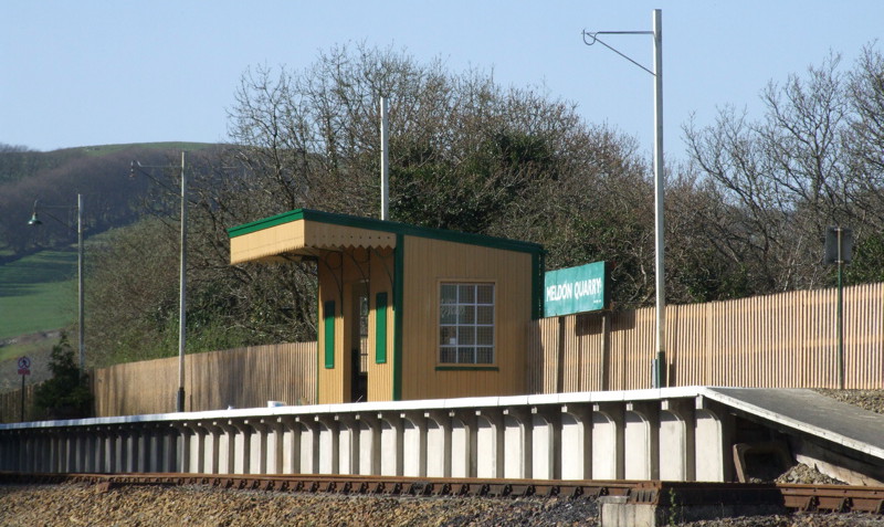 The DR station at Meldon, since renamed from Meldon Quarry to Meldon Viaduct