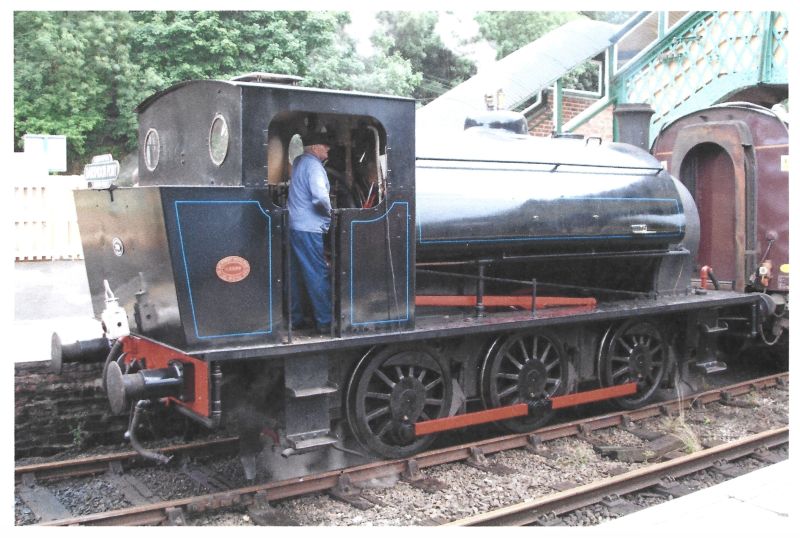 Darfield No 1 departing Okehampton platform 2 with a train for Meldon, probably in 2007brPhotographer Unknown