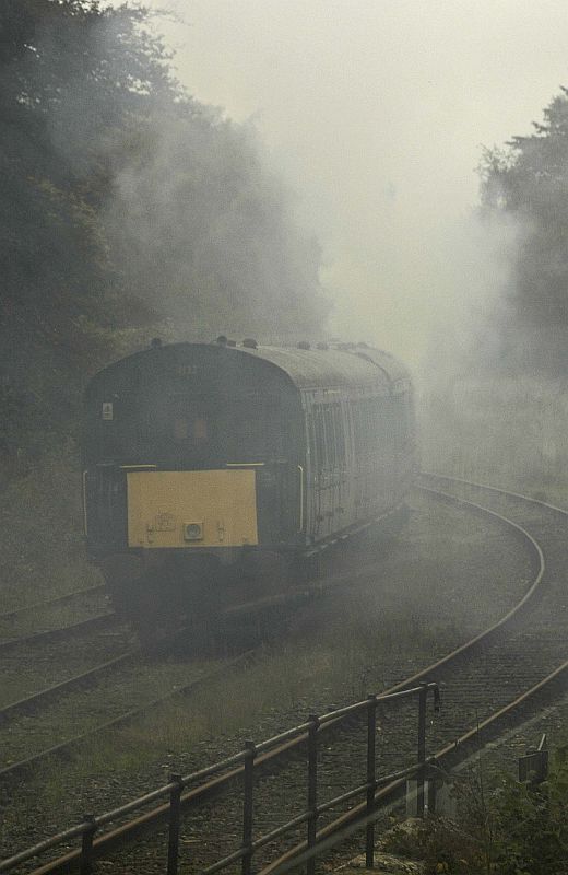 Thumper 1132 departing Okehampton for Meldon for the last time for a while.