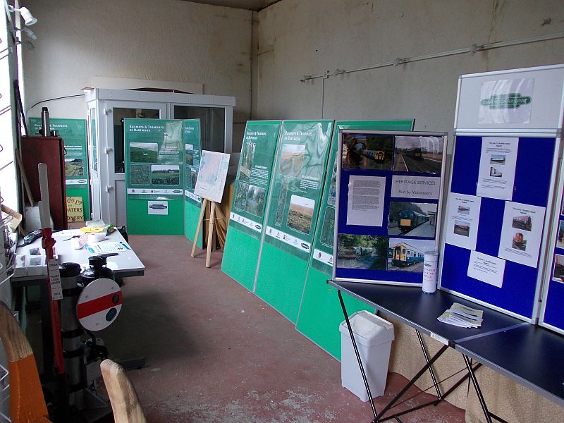 The temporary DRSA display in the Meldon compressor house being vacated by the model railway group.brPhotographer Jon KelseybrDate taken 21042014